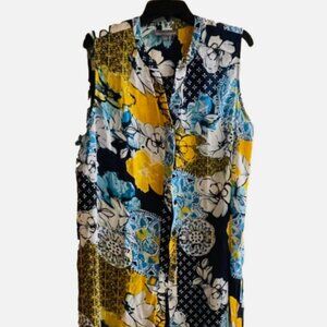 Jessica London Sleeveless High Low Blouse